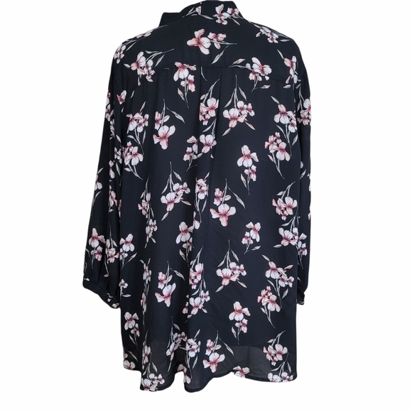 VIXBE Kimura Tie Neck Blouse size 3X - Picture 4 of 8